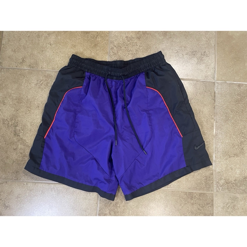 Nike Sportswear 7" Inch Woven Shorts Men's Size XL Purple Black Raptors Colorway